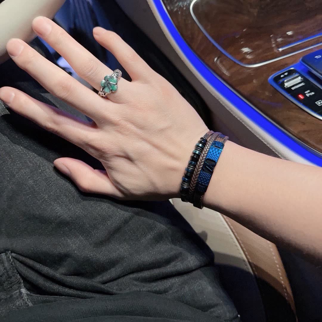 Louis Vuitton Men's Leather Bracelet